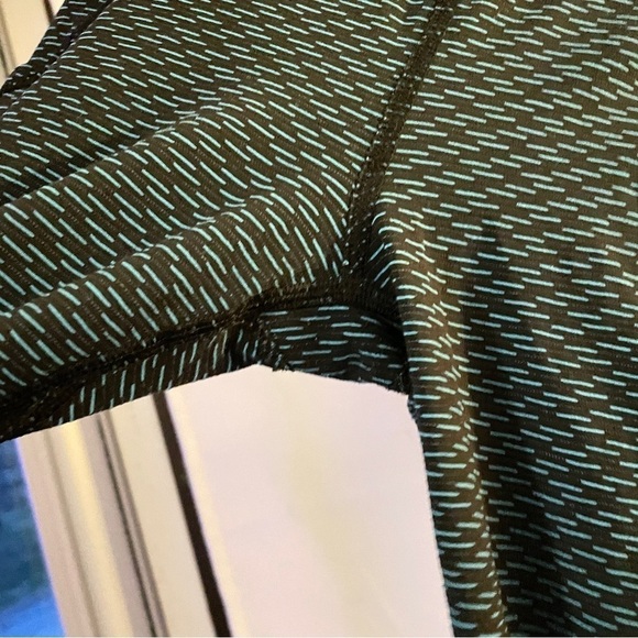 Lululemon Outrun‎ 17" Crop Legging Score Jacquard Black Indian Ocean size 6 - Picture 4 of 8